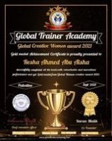 المعلمة رشا أبو عيشة تفوز بجائزة المرأة المبدعة العالمية