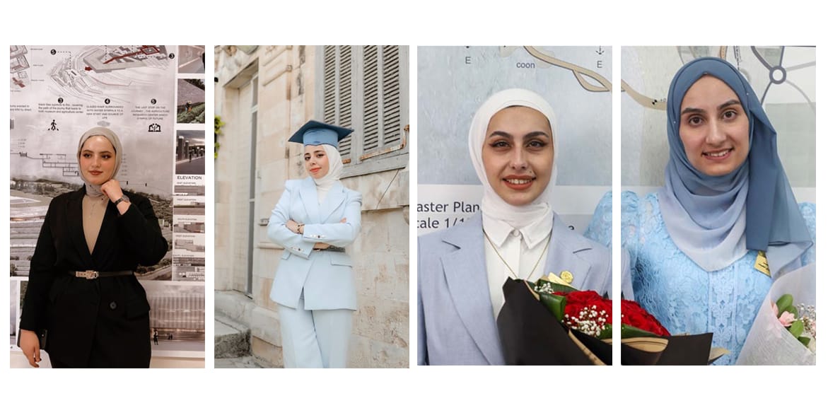 طالبات من جامعتي النجاح والقدس ينتزعن المركز الأول والجائزة التقديرية في مسابقة الهندسة المعمارية العالمية لهيئة أرض فلسطين