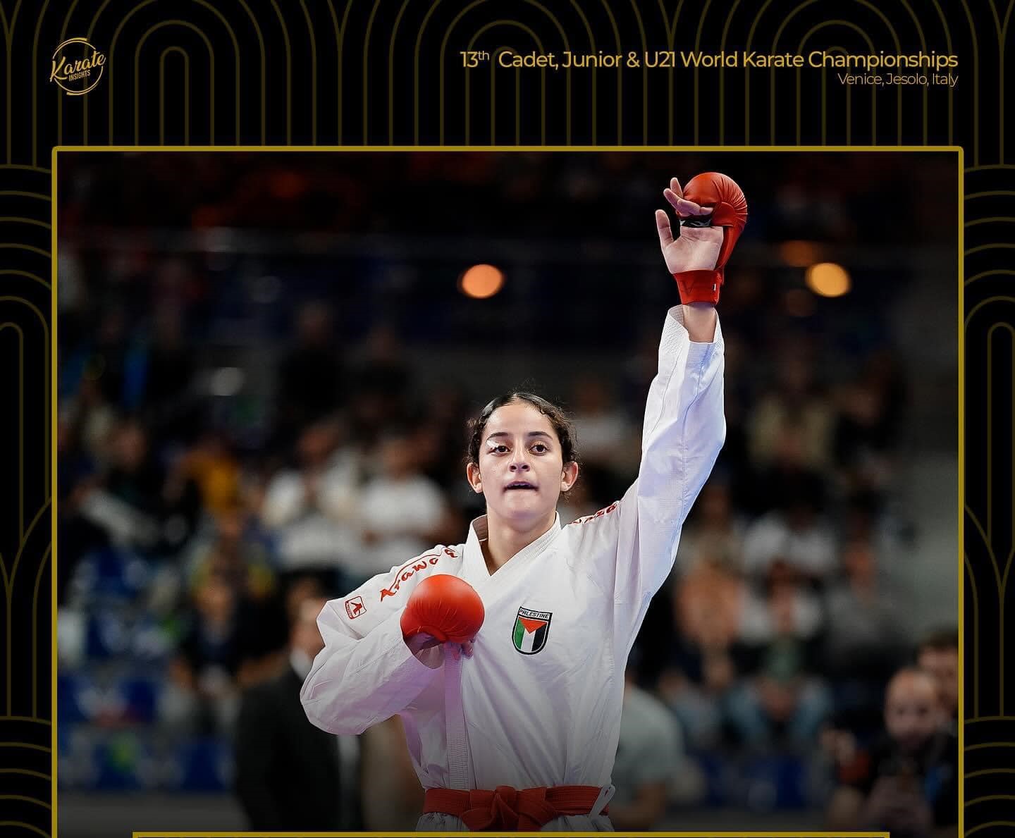 الفلسطينية مريم بشارات تكتب التاريخ وتفوز بالميدالية الذهبية